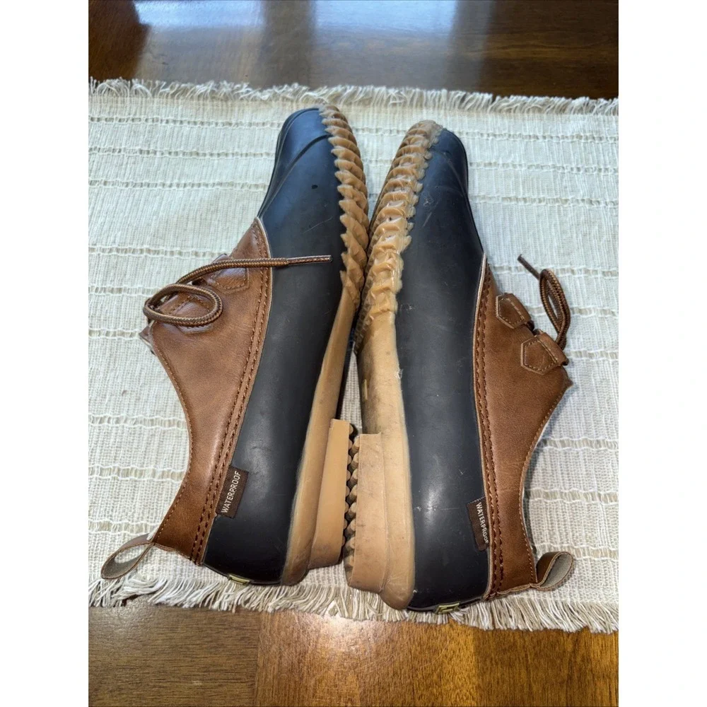 JBU‎ Slip-On Duck Shoe SIZE 9M Two-Tone Brown Rubber Sole